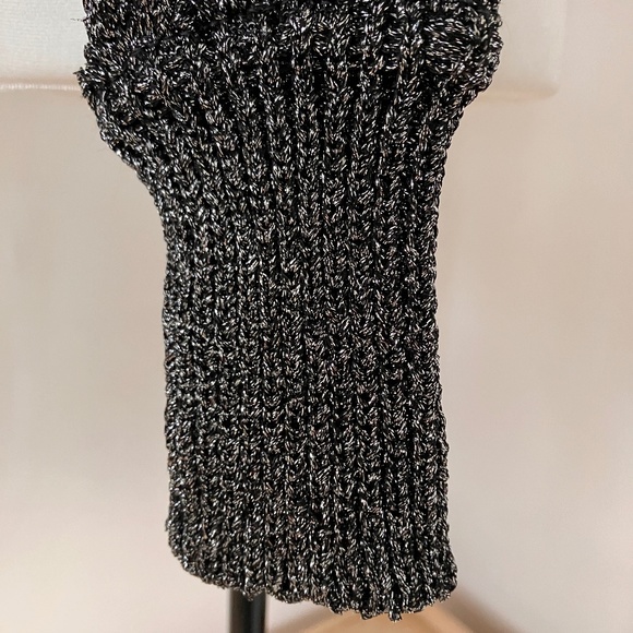 MISSONI SILVER & BLACK KNIT SWEATER - Picture 11 of 13